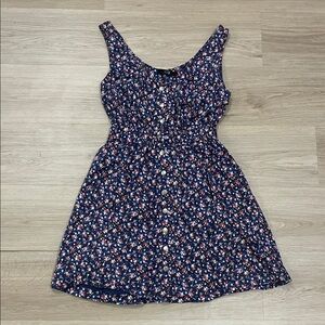 Forever 21 Navy Floral Mini Dress